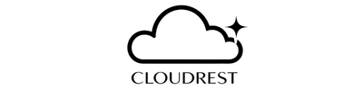 Cloudrest Logo Black. Long